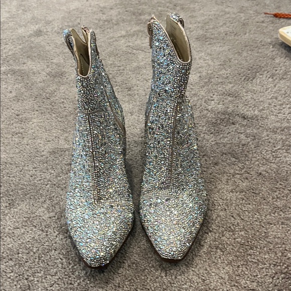 Betsey Johnson Emory Rhinestone Western Boot - Picture 7 of 8